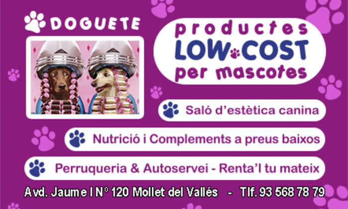 Doguete Peluquería canina y tienda low cost en Mollet